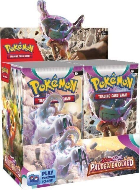 Paldea Evolved With Magnetic Acrylic Protective Case - Booster Box