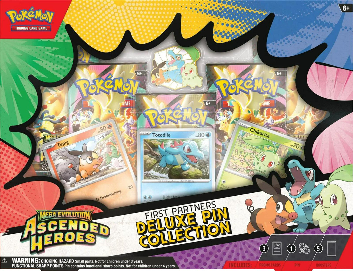 Pokemon Ascended Heroes First Partners Deluxe Pin Collection
