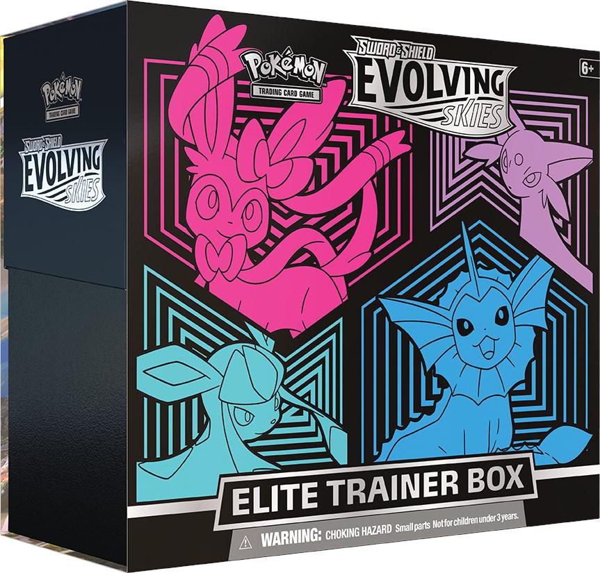 Evolving Skies With Magnetic Acrylic Protective Case - Elite Trainer Box