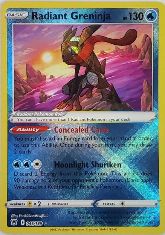 Radiant Greninja - 046/189 - Rare - Astral Radiance