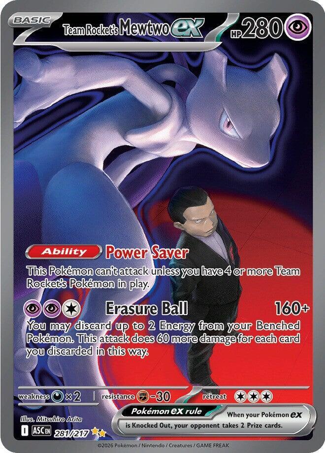 Team Rocket's Mewtwo ex - 281/217 - Special Illustration Rare - Ascended Heroes