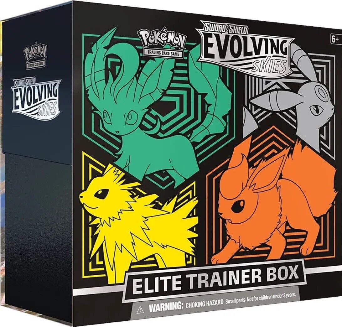 Evolving Skies With Magnetic Acrylic Protective Case - Elite Trainer Box