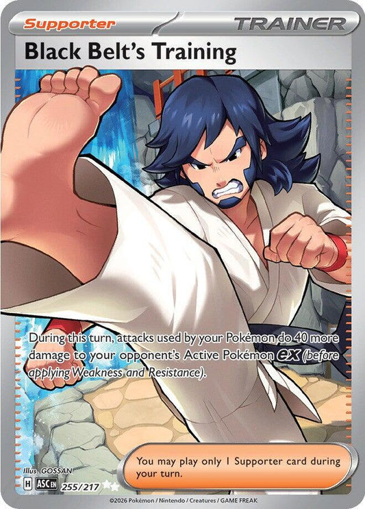 Black Belt's Training - 255/217 - Ultra Rare - Ascended Heroes