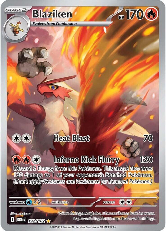 Blaziken - 192/182 - Illustration Rare - Destined Rivals