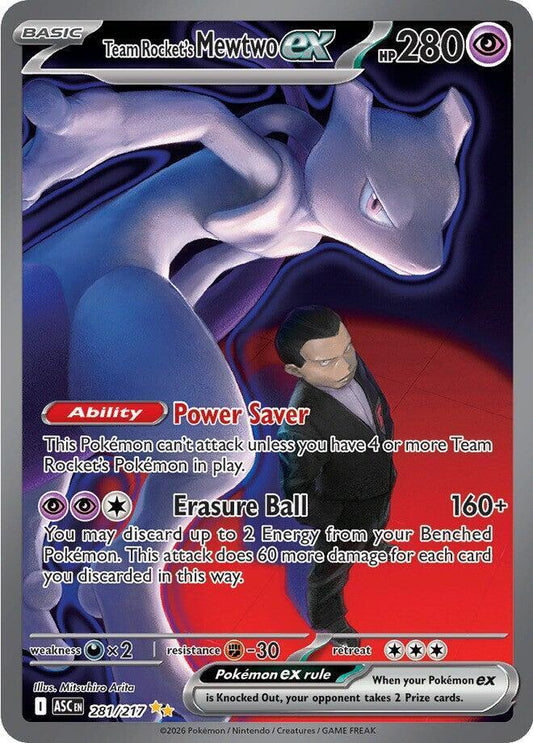 Team Rocket's Mewtwo ex - 281/217 - Special Illustration Rare - Ascended Heroes