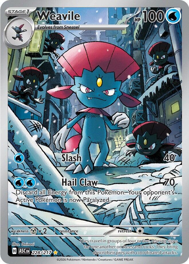 Weavile - 228/217 - Illustration Rare - Ascended Heroes