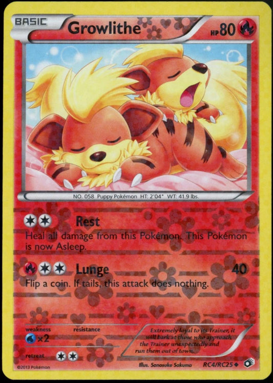 Growlithe - RC4/RC25 - Uncommon - Legendary Treasures